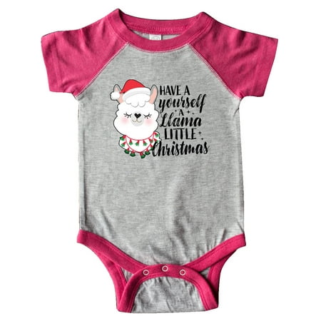 

Inktastic Have Yourself a Llama Little Christmas Gift Baby Boy or Baby Girl Bodysuit