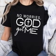 thumbnail image 1 of Playera Cristiana 100% Algodón "Dios Cuida de Mí" - Diseño Inspiracional Unisex para Mujer, 1 of 7