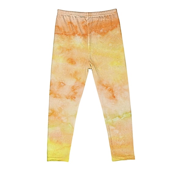 Utoimkio Girls Stretch Leggings Soft Comfortable Tight Pants for Girls in 3-8 Years Girls Tie Dye Athletic Leggings