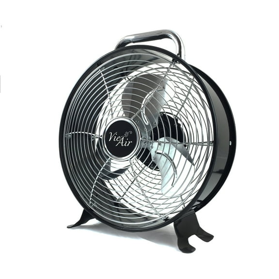 VieAir 12" 2-Speed High Velocity Floor Fans Black