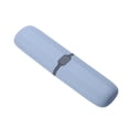 thumbnail image 3 of 4pcs Portable Toothbrush Case Plastic Travel Brush Box Toothbrush Toothpaste Storage Holder Toothbrush Protective Cover (White, Gray-blue, Transparent Black, Transparent White,1pc for Each Color), 3 of 8