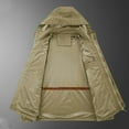 thumbnail image 5 of zfhfof Men's Military Parka Jacket Multi-Pockets Outdoor Hiking Coat with Hood Casual Full Zip Work Cargo Jacket Coats, 5 of 5