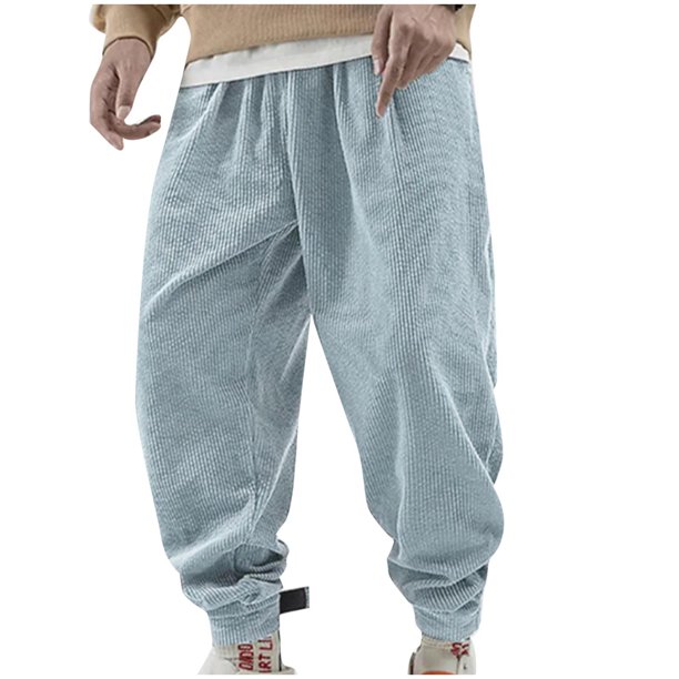 Pantalones largos de moda para hombre, con lazo elástico, ajustados, de pierna recta pequeña