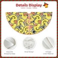 thumbnail image 3 of Rateoe Ducks Pattern Christmas Tree Skirt with Ties , Christmas Tree Decorations, Farmhouse Christmas Decor Xmas Holiday Decorations-48", 3 of 6