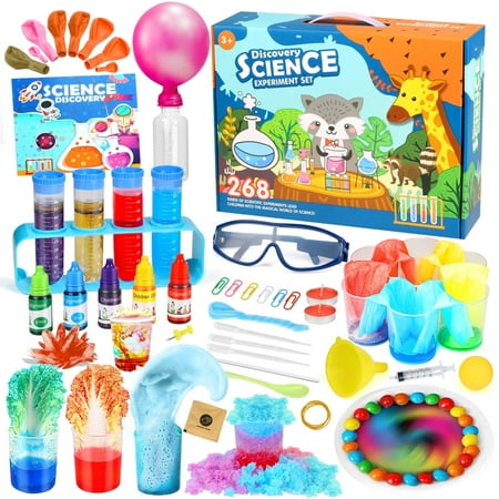 UUSUOO Science Kits for Kids Age 5-7, 268 Kids Science Experiments for Kids, Education Science Kit, STEM Projects Magic Activities,Christmas Gifts Chemistry Set for Kids 5-10 8-12