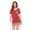 Rose Red, variant on Women 2 Piece Pajamas Sets V Neck Tops and Striped Pants Cotton Nighty Loungewear short sleeve Sets