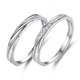 thumbnail image 1 of Anillos de plata de amor sin fin para hombre y mujer, anillo ajustable con circonita cúbica, anillo de boda, anillo de promesa, anillo para parejas, 1 of 5