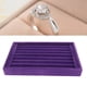 thumbnail image 3 of Caja Para Guardar Joyas, Resistente A Los Arañazos, Práctica Bandeja Multifuncional Para Almacenamiento De Anillos, 7 Ranuras, Gran Espacio, Terciopelo Suave, Apilable Para, 3 of 7