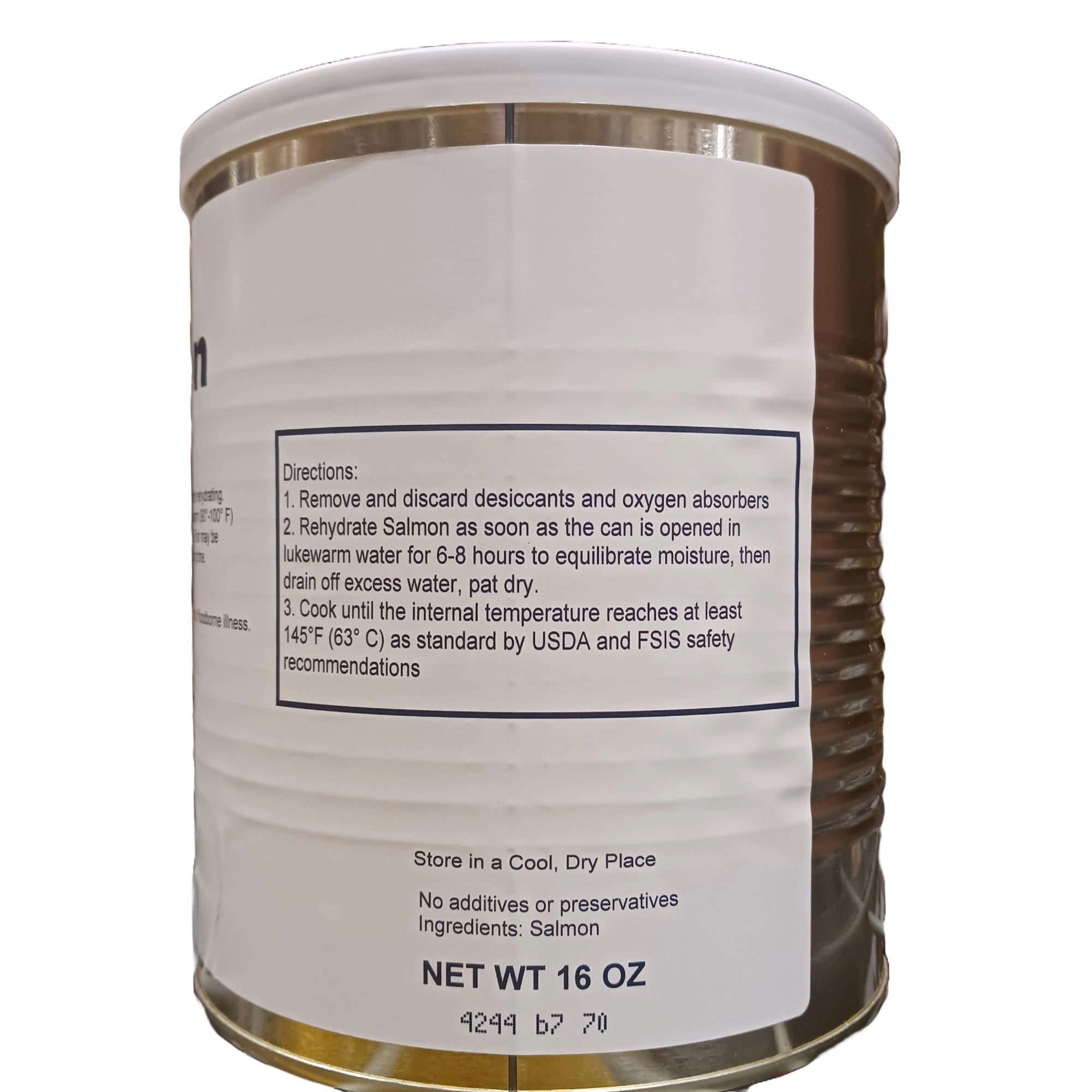 FTF Technologies 25 Year Shelf Life Freeze Dried Uncooked Salmon Fillets