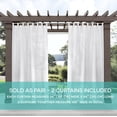 thumbnail image 4 of Exclusive Home Rideaux Miami Intérieur/extérieur à Onglets, Blanc, 54x84, 2 Pcs, 4 of 4