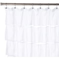 thumbnail image 1 of Rideau de Douche en polyester 100 % à Volants Blanc "Carmen", Taille 70"x72 Pouces, 1 of 4