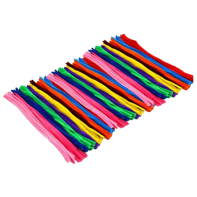 Limpiadores de chenilla,Chenille Stems Pipe Cleaners Art Craft Hecho a mano,Suministros para manualidades de tallos de chenilla de colores surtidos,Limpiapipas Fuzzy Glitter para arte