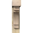 thumbnail image 2 of Ekena Millwork 6"W x 24"D x 24"H Merced Block Rough Sawn Bracket w/ Offset Brace, Douglas Fir, 2 of 25