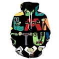 thumbnail image 3 of Sudadera con capucha con estampado 3D del alfabeto divertido, sudaderas con letras de dibujos animados, chándal para niño, sudadera Harajuku, ropa de anime para niña, camisetas para niños, sudadera co, 3 of 5