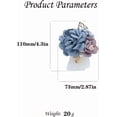 thumbnail image 6 of Rhinestone Rose Flower Brooch Pin for Women Wedding Crystal Pearl Fabric Camellia Flower Brooches Lapel Pins Hairpins Elegant Hairclips Dress Accessories Masquerade Party Jewelry for Bridesmaids, 6 of 11