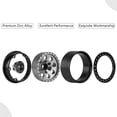 thumbnail image 3 of Llantas Aleación de aluminio Remo Rim Badlock 2.2 Pulgadas Rimas de llantas 4pcs Para Trax4 SCX10 90046 AXI03007 Redcat Gen8 1/10 de control de automóvil remoto remoto, 3 of 7