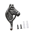 thumbnail image 2 of Perchero de Pared Macarena Cabeza de Caballo Ganchos Decorativos Marrón, 2 of 8