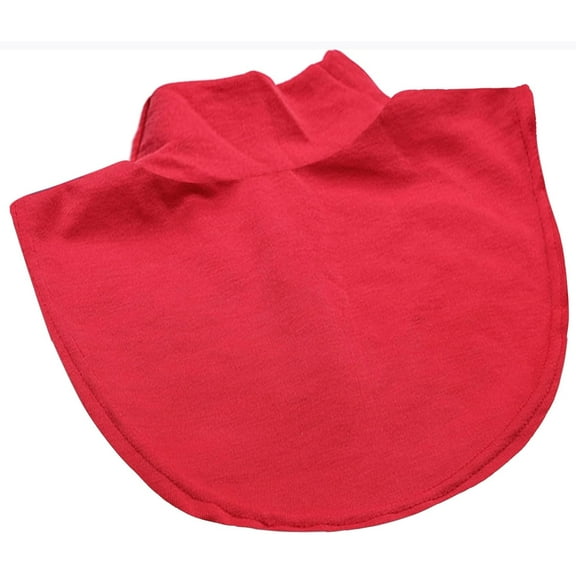 Zhengup Fake Turtleneck Dickey Detachable Collars Wear Outer or in Sweater Hoodie Medium Neck Mock Collar for Women Gils Red