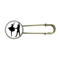 thumbnail image 1 of Sports Performance Dancer Duet Dance Retro Metal Brooch Pin Clip Jewelry, 1 of 3