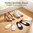 thumbnail image 5 of KTUYPOER 10 Pairs Women No Show Socks, Non Slip Thin Invisible Liner Socks, Skin Black Footies for Flats Loafers, 5 of 7