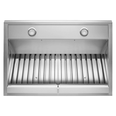 KitchenAid - 36" 585 or 1170 CFM Motor Class Commercial-Style Wall-Mount Canopy Range Hood - Stainless steel