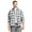 Light Bijou Blue, variant on Big & Tall IZOD Stratton Flannel Long Sleeve Button Down Shirt Color: Light Bijou Blue Size: XL TALL