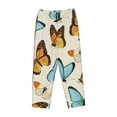 thumbnail image 4 of Kll Womens Butterflies Print Pajama Pants Soft Pajama Bottoms For Women Cozy Lounge Pants, 4 of 9