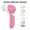 Pink, variant on BYXAS Facial Cleansing Brush Silicone Face Scrubber: 7 in 1 FBS-D Electric Exfoliating Rotating Massage Device Waterproof Deep Cleaning Exfoliation Spa Machine - Electronic Skin Care Wash(Green)