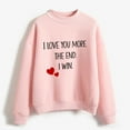 thumbnail image 5 of Baqcunre Crewneck Sweatshirts Printing Sweatshirt Top Long Sleeved Sweatshirt Casual Blouse Temperament Pullover Top(Red 2 S-XXL),Womens Sweatshirt Womens Tops Valentine'S Day Shirts For Women, 5 of 5