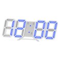 thumbnail image 2 of Reloj despertador digital LED 3D Reloj de pared Snooze Dormitorio Relojes electrónicos de W_Blue Zulema Reloj de pared digital 3D, 2 of 6