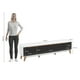 thumbnail image 4 of Mueble TV 85" Kappesberg 218cm con 3 Puertas Blanco/Negro, 4 of 10