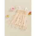 thumbnail image 5 of Baby Toddler Kids Girl’s Slip Dress, 6 12 18 24 Months 2T 3T 4T Sleeveless Flowers Butterfly Summer A-line Dress Tulle Princess Dresses, 5 of 9
