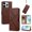 Brown, variant on Leather For Apple iPhone 15 , Flip Wallet Leather Case With Card Holder Magnetic Closure Protective Phone Cases Cover,Blue,For iPhone 15