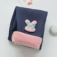 thumbnail image 2 of MeetoTime Toddler Girls Thickened Leggings Baby Elastic Waist Solid Color Cartoon Rabbit Home Warmth Long Trousers Suitable for 8 Months-7 Years, 2 of 5