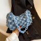 thumbnail image 3 of Monedero clásico retro Bolso casual Cadena acrílico Monederos para axilas mujer hombro mezclilla vintage elegante Gran capacidad uso diario en la oficina bandolera, 3 of 9