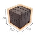 thumbnail image 2 of Rompecabezas de madera 3D Yuxing cubo de 54 piezas en forma de T juguete educativo para niños y adultos, 2 of 5