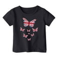 thumbnail image 3 of BOOMNY Independence Day Toddler Baby Boys Tshirts Short Sleeve T Shirts for Boys British Flag Graphic Breathable Loose Fit Cozy Childrens Athletic Tees, 3 of 3
