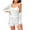 White, variant on Diufon Women's Summer 3 Piece Sets Crewneck Cami Tops Long Sleeve Cardigan Elastic Waist Shorts Solid Color Suits