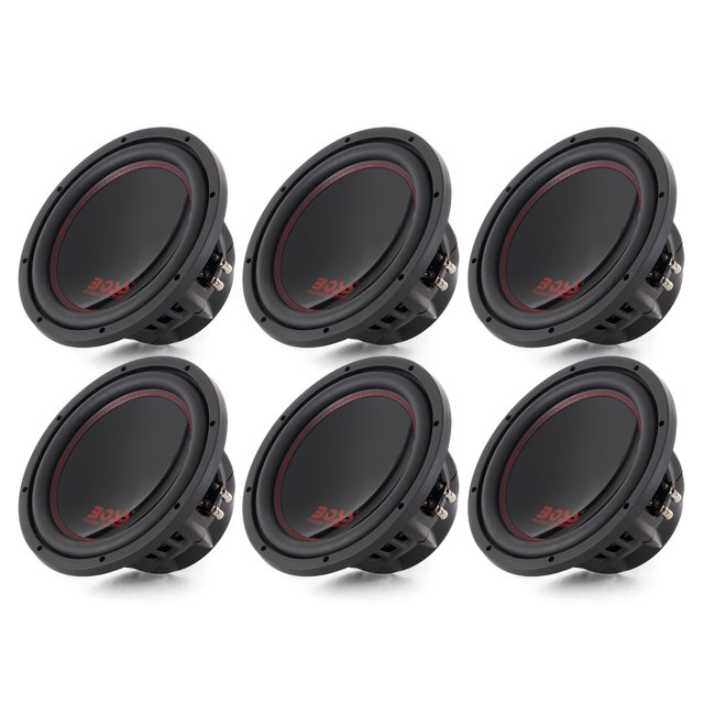 Boss Audio 12-Inch 2600-Watt Car Power Subwoofer DVC Power Sub 4 Ohm (6 Pack)