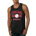 thumbnail image 1 of Wild Bobby City of Chicago Baseball Fantasy Fan Sports Men's Tank Top, Black, Small, 1 of 6