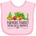 thumbnail image 3 of Inktastic Farmers Market Fresh Local Produce Boys or Girls Baby Bib, 3 of 4