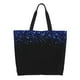 thumbnail image 1 of Fotbe Black Blue Glitter Sparkles Bolsa Tote Estética de Lona con Estampado para Mujer - Bolsa Reutilizable de Hombro Casual para Vacaciones, Compras, Trabajo y Gimnasio, 1 of 8