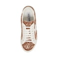 thumbnail image 2 of Steve Madden Rezume Rose Gold Glitter Lace Up Round Toe Fashion Leather Sneakers (Rose Gold Glitter, 7.5), 2 of 7