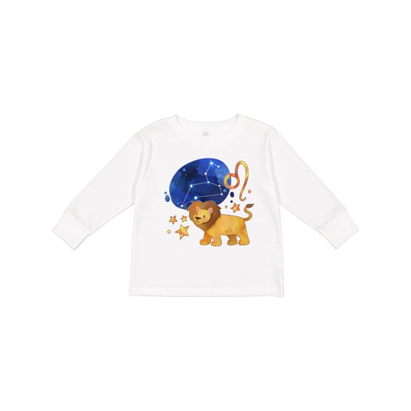 Inktastic Leo Constellation Zodiac Sign Illustration Boys or Girls Long Sleeve Toddler T-Shirt