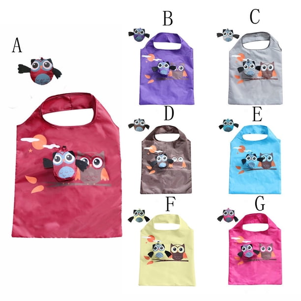 Amzcrzy Caja De Almacenamiento De Adornos, Organizadores De Armario Y Almacenamiento, Bolsa De Compras Plegable Con Forma De Búho, Bolsa Ecológica, Bolsa Bonita, Contenedores De Almacenamiento Con Ta