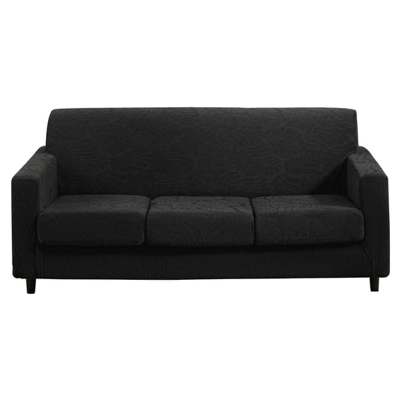 4 Piece High Stretch Sofa Slipcover Furniture Protector Form Fit Luxury Thick Sofa Cover for 3 Cushion Couch, Machine Washable