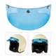 thumbnail image 5 of Visera de casco vintage con 3 broches, visera , protector de cara abierta, 15 Azul transparente Sharpla pico de visera vintage, 5 of 7