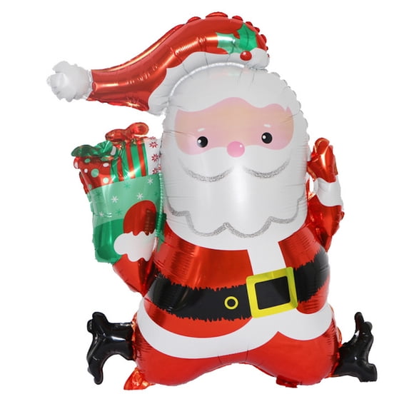 Globos de Mylar para transportar regalos de Papá Noel para la fiesta de Navidad