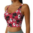 thumbnail image 2 of Goofa Cute Dog Printed Sports Bras for Women, High Impact Running Bra Workout Crop Tank Tops Longline Sports Bra Push up-Small, 2 of 9