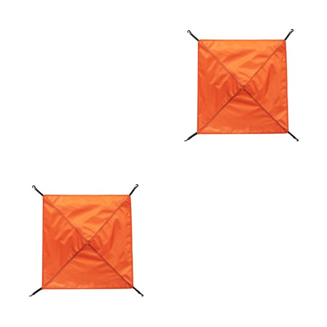 Greeniant Tienda de campaña Lona Refugio solar Desmontable Toldo a prueba de humedad Carpas Toldo Naranja 2piezas Greeniant CBP308007